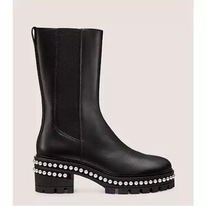 NEW WITH BOX Stuart Weitzman “Soho” Pearl Chelsea Boots, 9.5